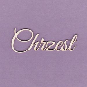 Tekturka Crafty Moly Napis G3 - Chrzest, 2szt
